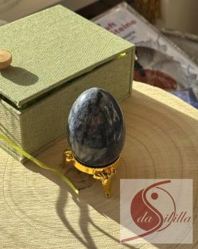 Dumortierit Ei – Symbol für Leben & Harmonie (5cm) mit Geschenkbox